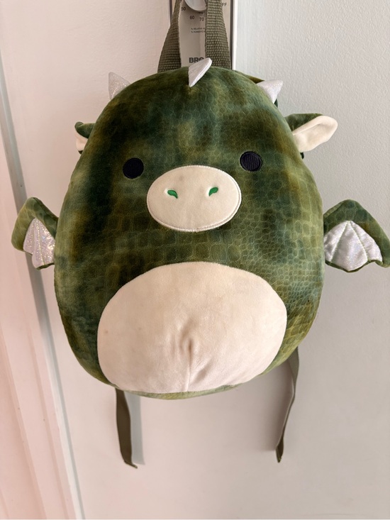 Squishmallows Other - Squishmallows Green and Cream Dragon Plush Backpack